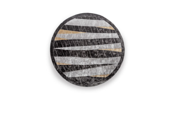 Charisma round golden carpet