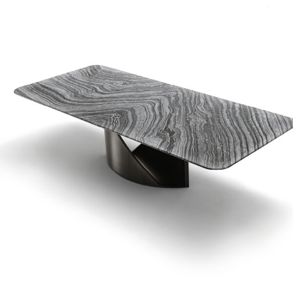 Mirage rectangular table marble top