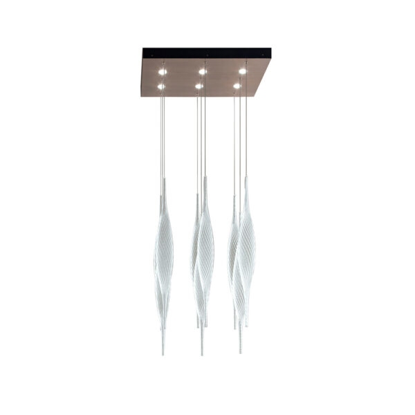 Coliseum square element arco chandelier